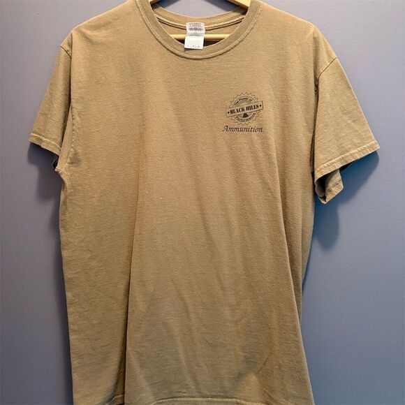 Vintage Black Hills Ammunition Men's Graphic T-Shirt Green Size L - Picture 1 of 7